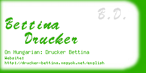 bettina drucker business card